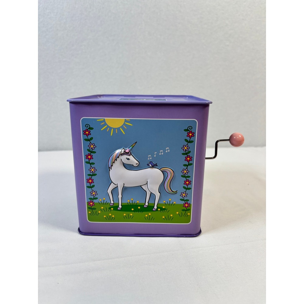 Jack Rabbit Creations Unicorn Jack in the Box Musical Toy Twinkle Twinkle Purple